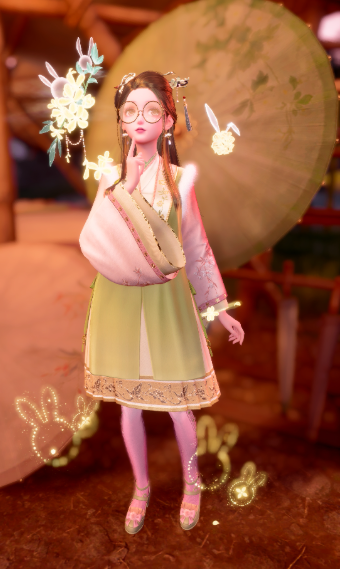 pink & green image
