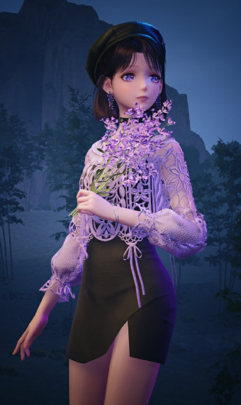 Purple Meadow and Butterflies image
