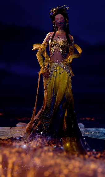Mermaid in Gold image