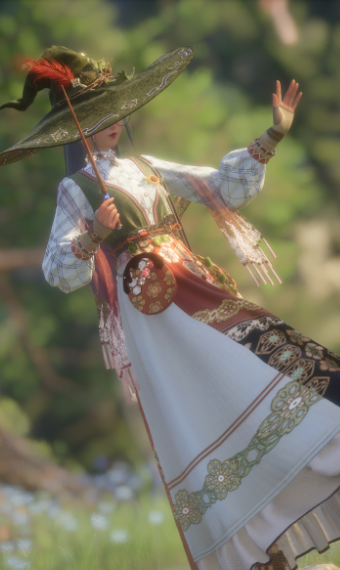 Romantic Witch in the Woods image