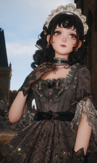 Shadowed maid image