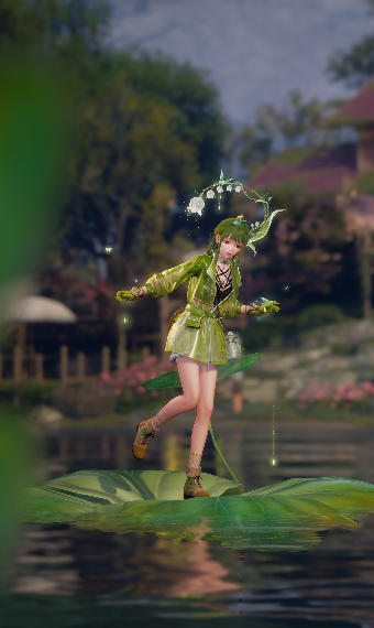 Green glowy rainbell image