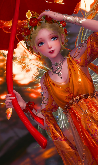 Autumn Garden Rain Fairy image