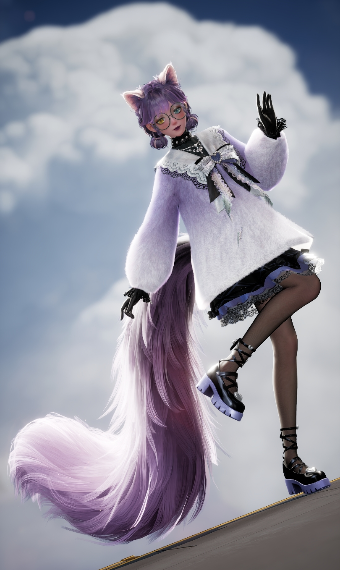 Purple cat image
