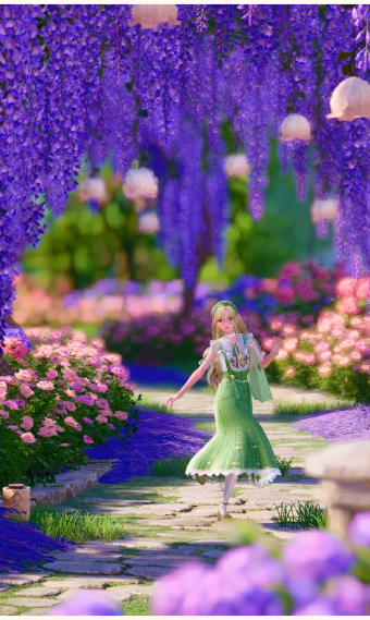 Amidst the nature she shines image