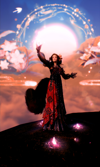 Crimson flower image