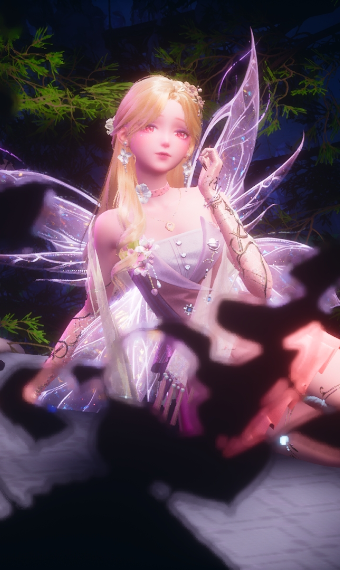 pink flower fairy image