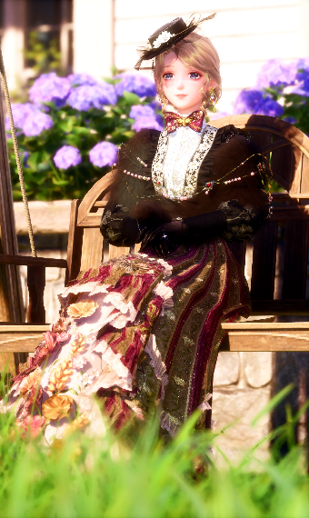 Lady in the Garden image