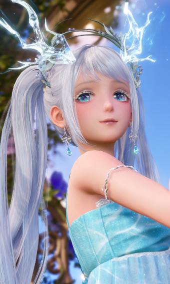 shimmering blue image