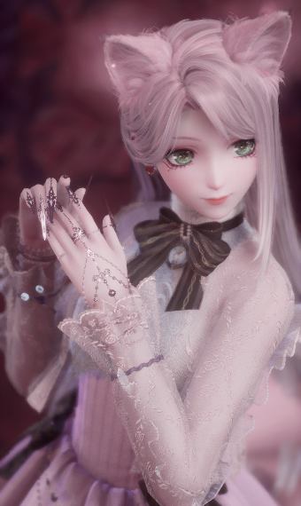 Pink cat image