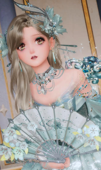 cascading jade blossom image
