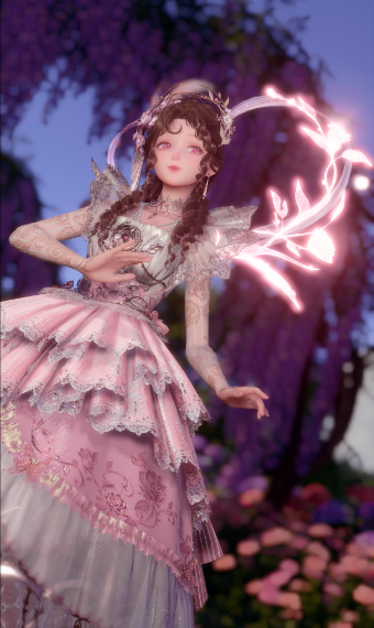Momo-Match n23: Pink Roses in Bloom image