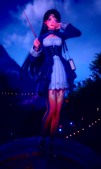 A star in the evening image
