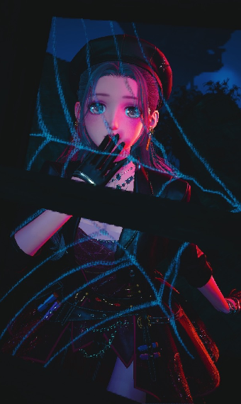 Night crystal image