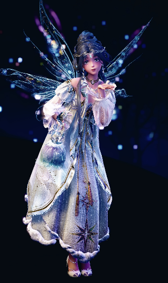 White flower fairy image