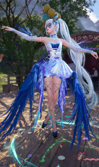 Blue Feathered Idol image