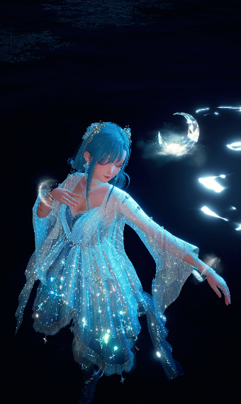 blue shimmer image