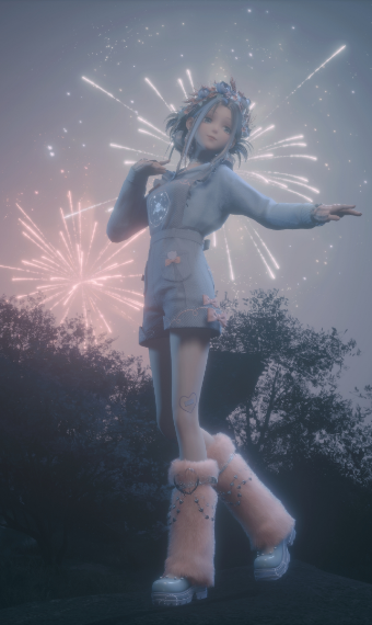 Pastel Fireworks image