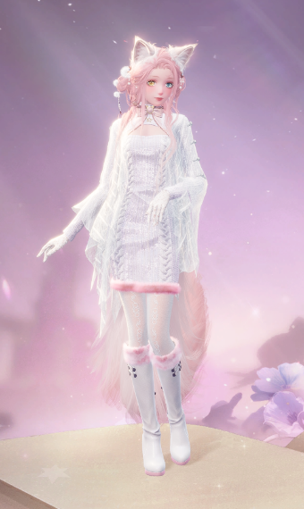 Fluffy White Cat image