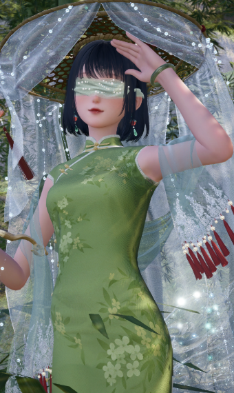Jade Blossom Veil image