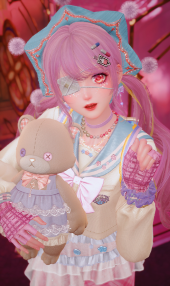 (;; x x) pink decora image