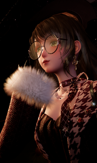 The lady in red image