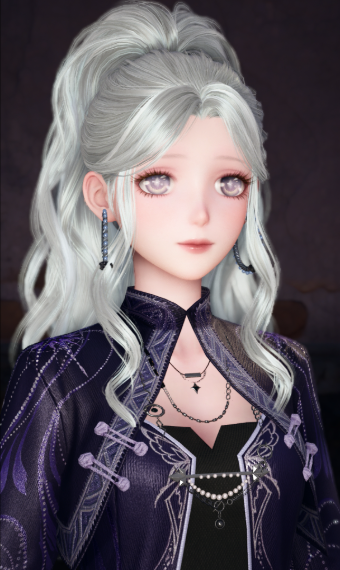 Purple Silver Look image