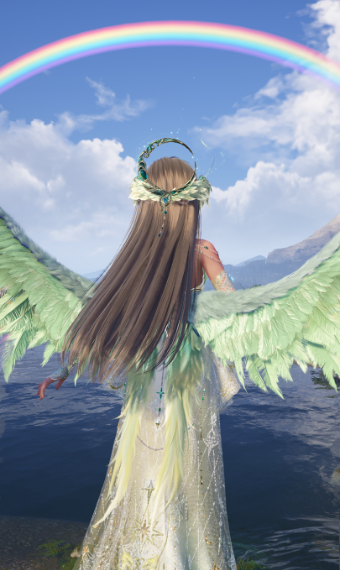 Custom Ability - Winged Hover | 'Angelic Rainbow' image