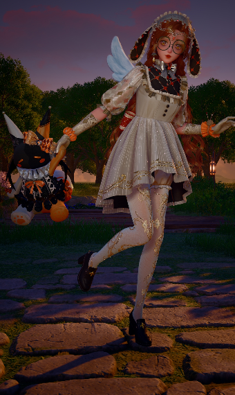 Gilded Ribbon Doll image