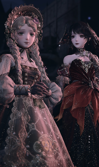 A girl and a vampire image