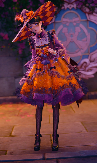 Purple orange Witch image