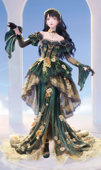 green perfume bottle image