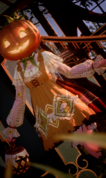 Happy pumpkin doll image