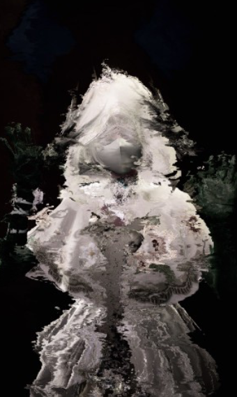 She is watching. image