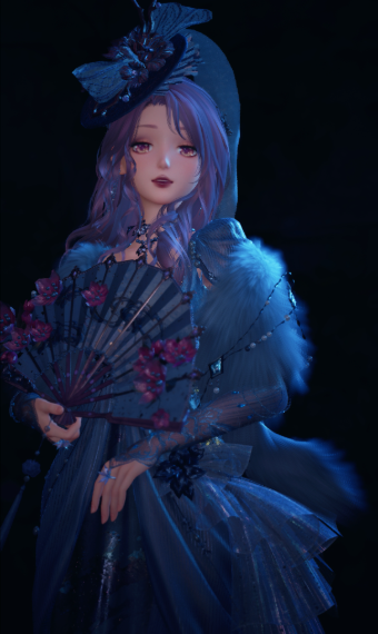 Lady in blue image