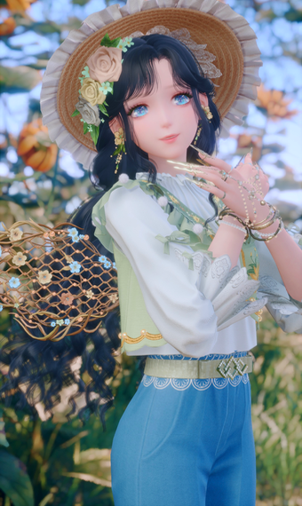 Green Flower Vest image