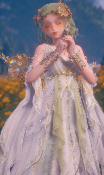 Green Flowy Dress image