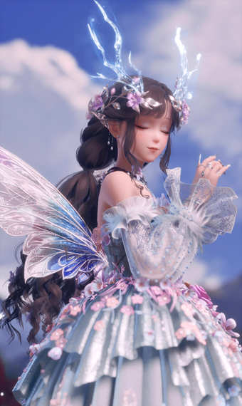 Short Teal Pink Fairy image