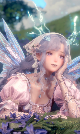 Purple Pink Horn Fairy image