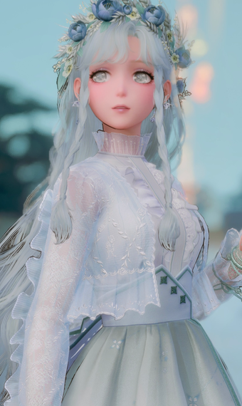 Light Blue Flowercrown image