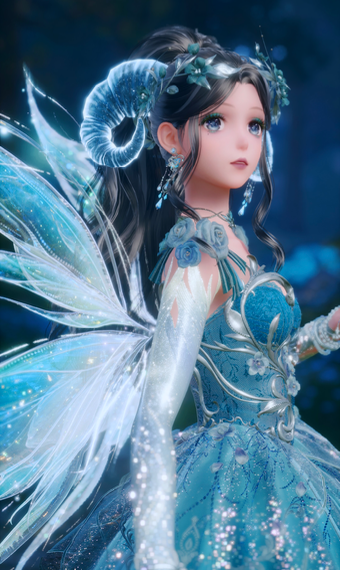 Dark Teal Fairy image