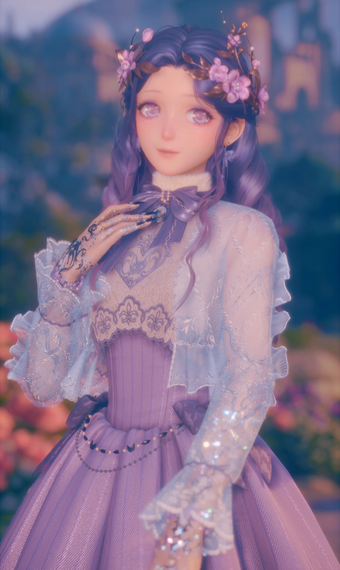 Purple Short Dress image