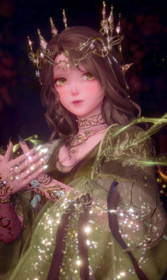 Dark Green Long Dress image