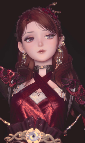 Long Sleeves Dark Red Dress image