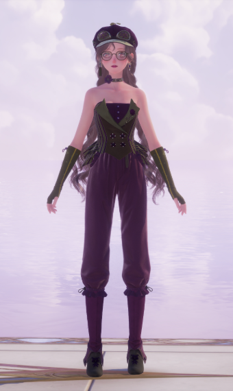 Purple and green mecanic image