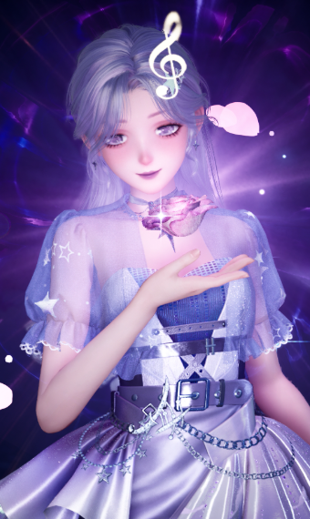 Purple Shiny Star image