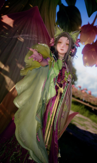 Floral Cat Lady :3 image