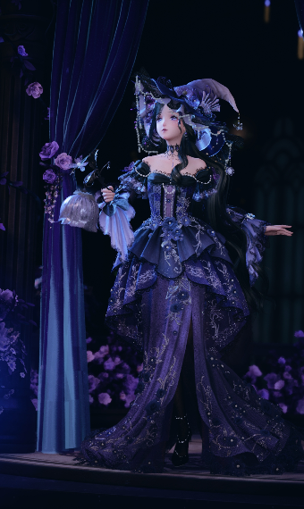 Black cat witch image