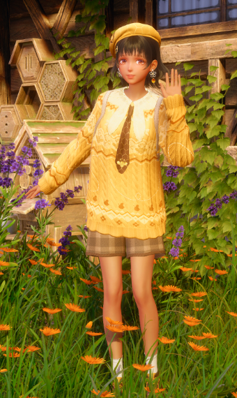 Buzzing yellow image