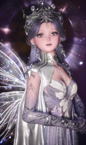 White Purple Crown Fairy image